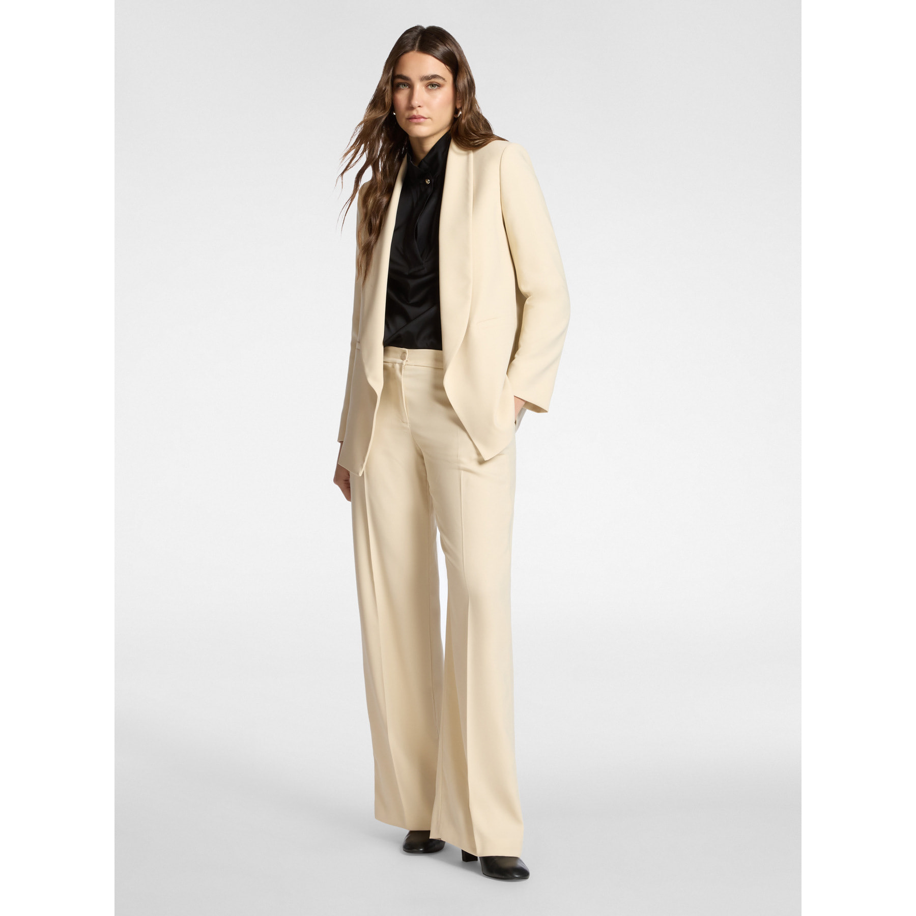 Elena Mirò - Pantaloni in cady - Bianco