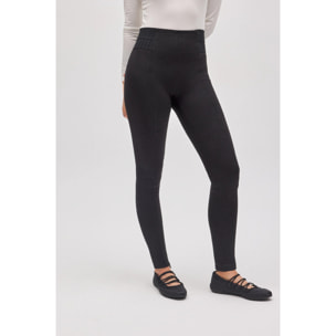 Leggings modellanti in gomma larghi neri