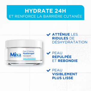 Mixa Soin Hyalurogel Gel-Crème hydratant jour 24h repulpant 50ml