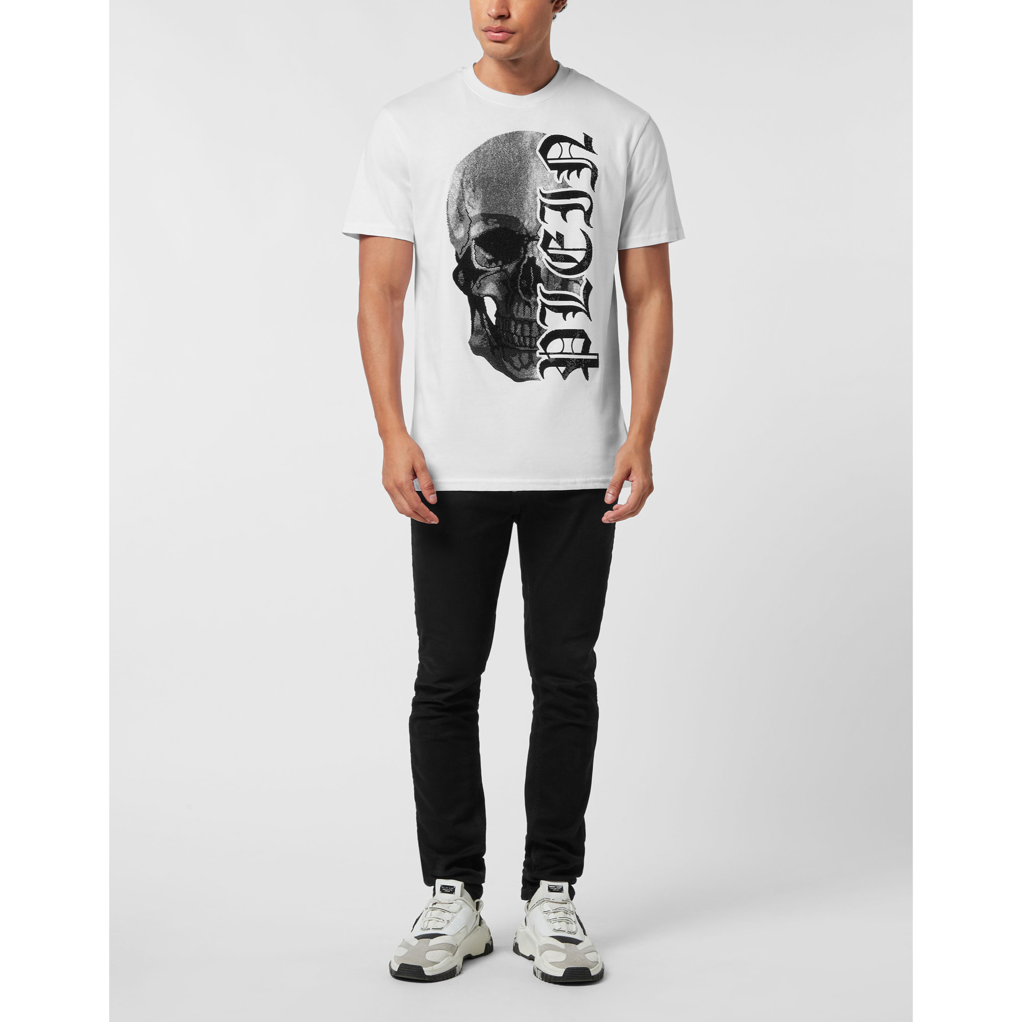 PHILIPP PLEIN Maglietta girocollo Ss GOTHIC PLEIN