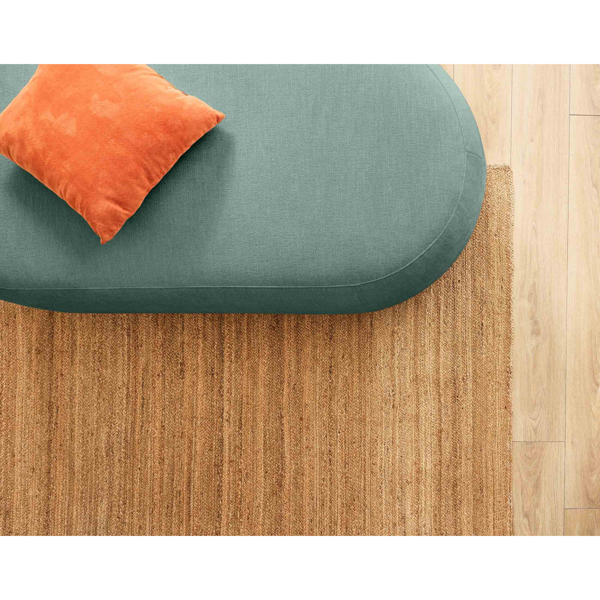 Santorini - pouf modulable - en tissu texturé - Vert