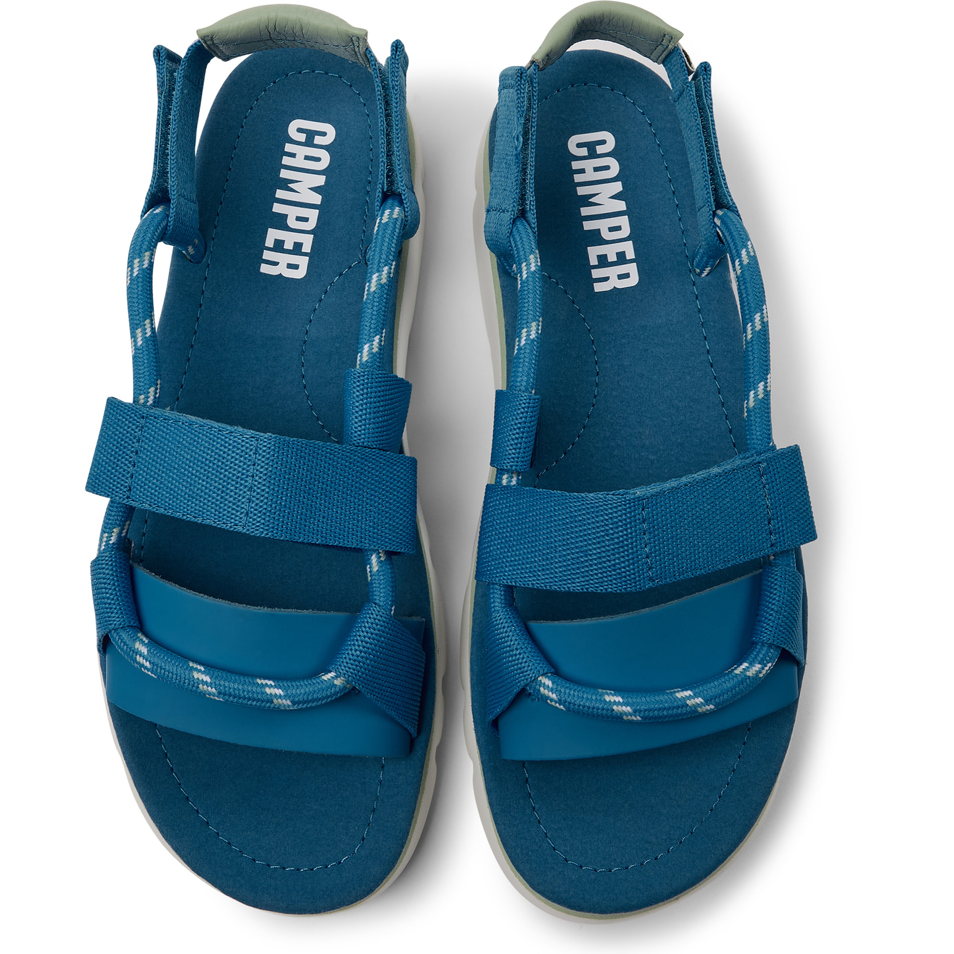 Sandalias - CAMPER Oruga - Azul - Textil/Piel
