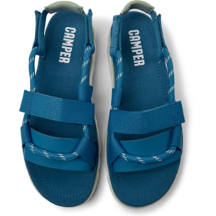 Sandalias - CAMPER Oruga - Azul - Textil/Piel