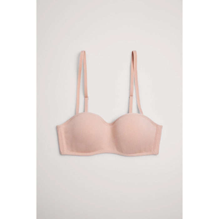 Reggiseno a fascia beige per ragazzi