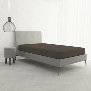 LENZUOLO SOTTO CON ANGOLI MAX COLOR, 100% COTONE MADE IN ITALY - PIAZZA E MEZZA FRANCESE