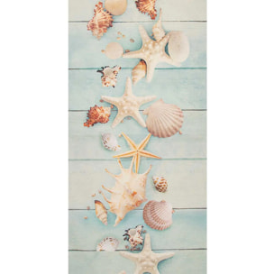 Passatoia lavabile in lavatrice cucina bagno ingresso multiuso, disegno spiaggia stile nautico