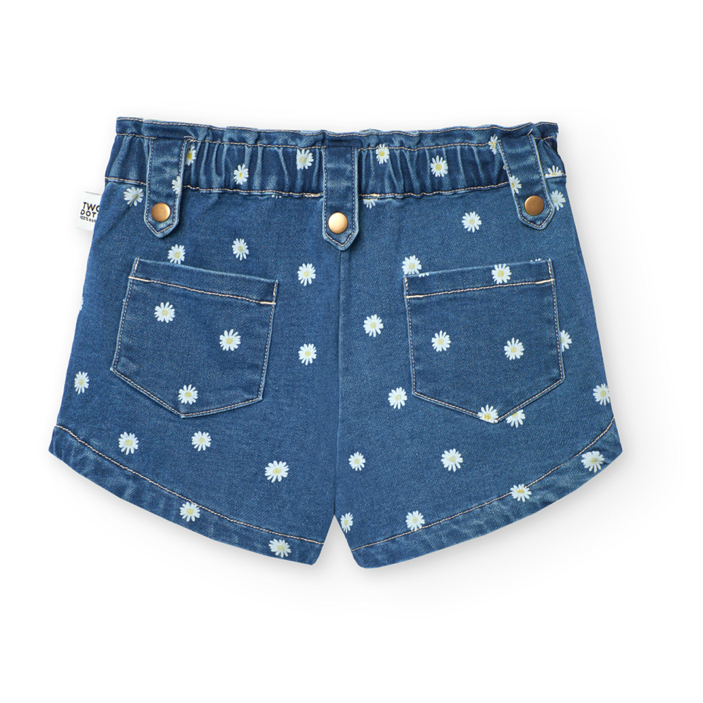 Short denim punto elÃ¡stico, de niÃ±a