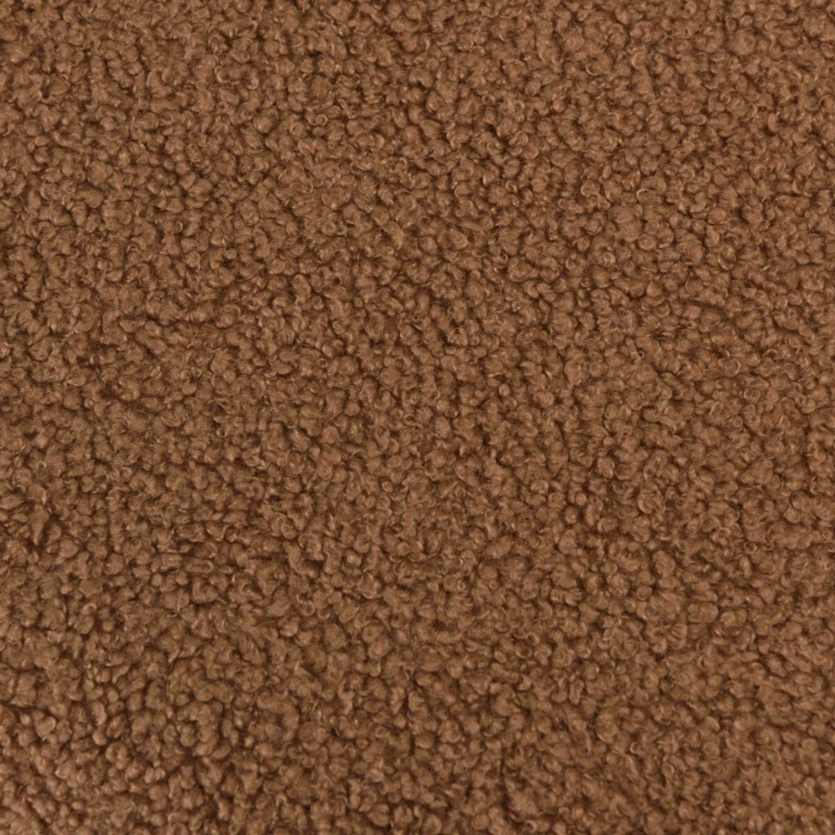 AGATHE - Pouf rond en tissu terracotta D44cm