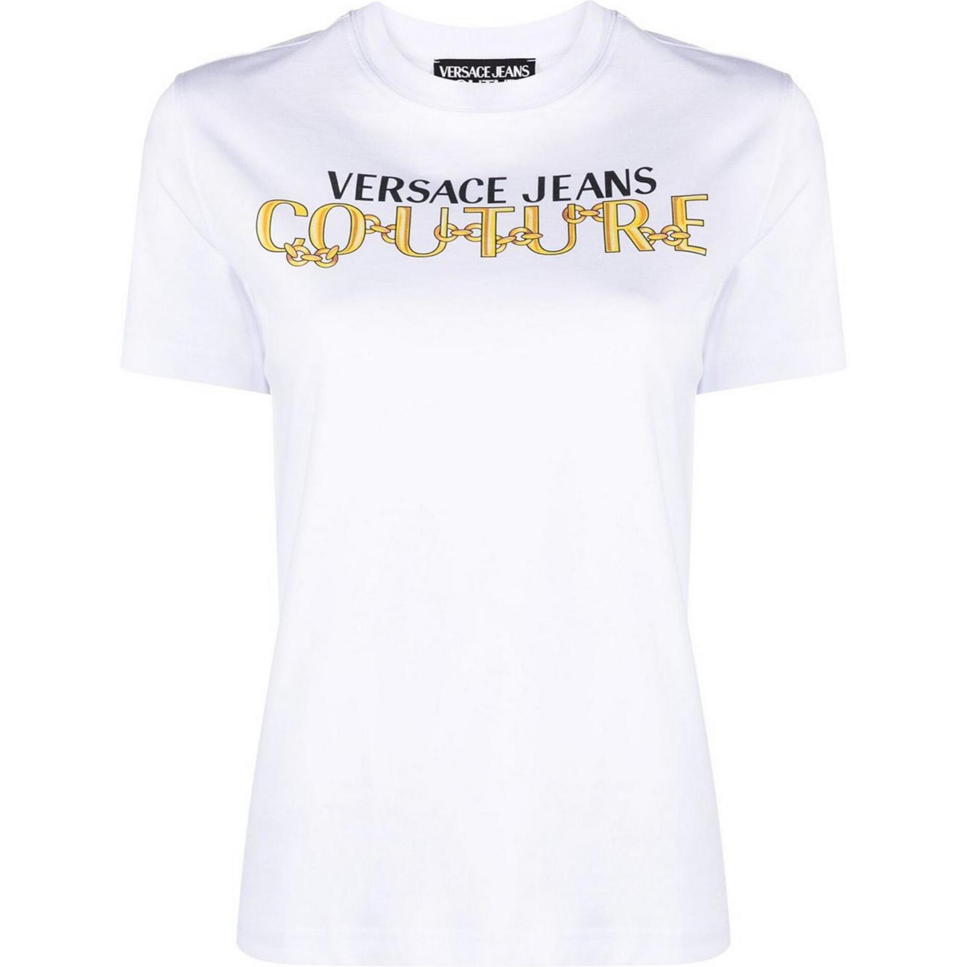 Versace Jeans Couture Maglietta in cotone con logo stampato Versace Jeans Couture.