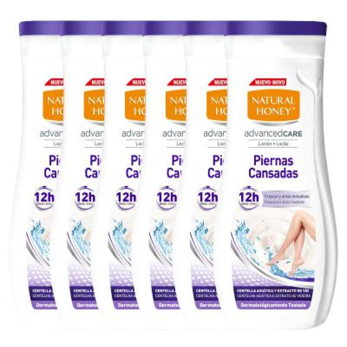 PACK 6X LOCIÓN CORPORAL PIERNAS CANSADAS NATURAL HONEY