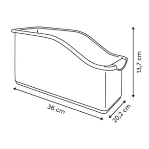 Organiseur sous-évier rectangulaire Essentiels petit format blanc