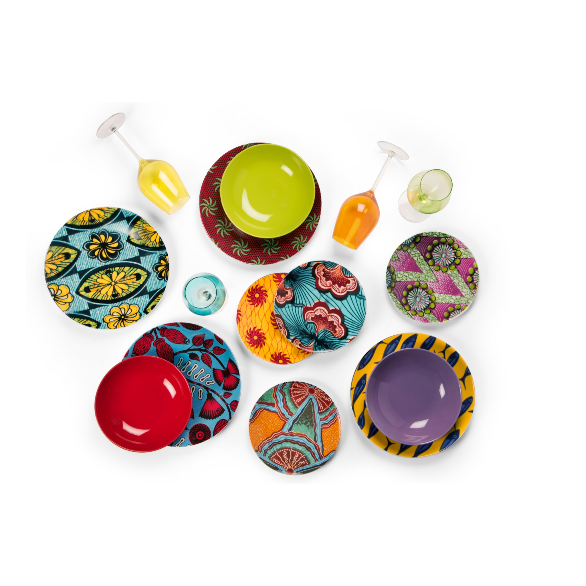 Set de 6 verres à vin Excelsa – Color Wine, Verre Jaune 50 cl