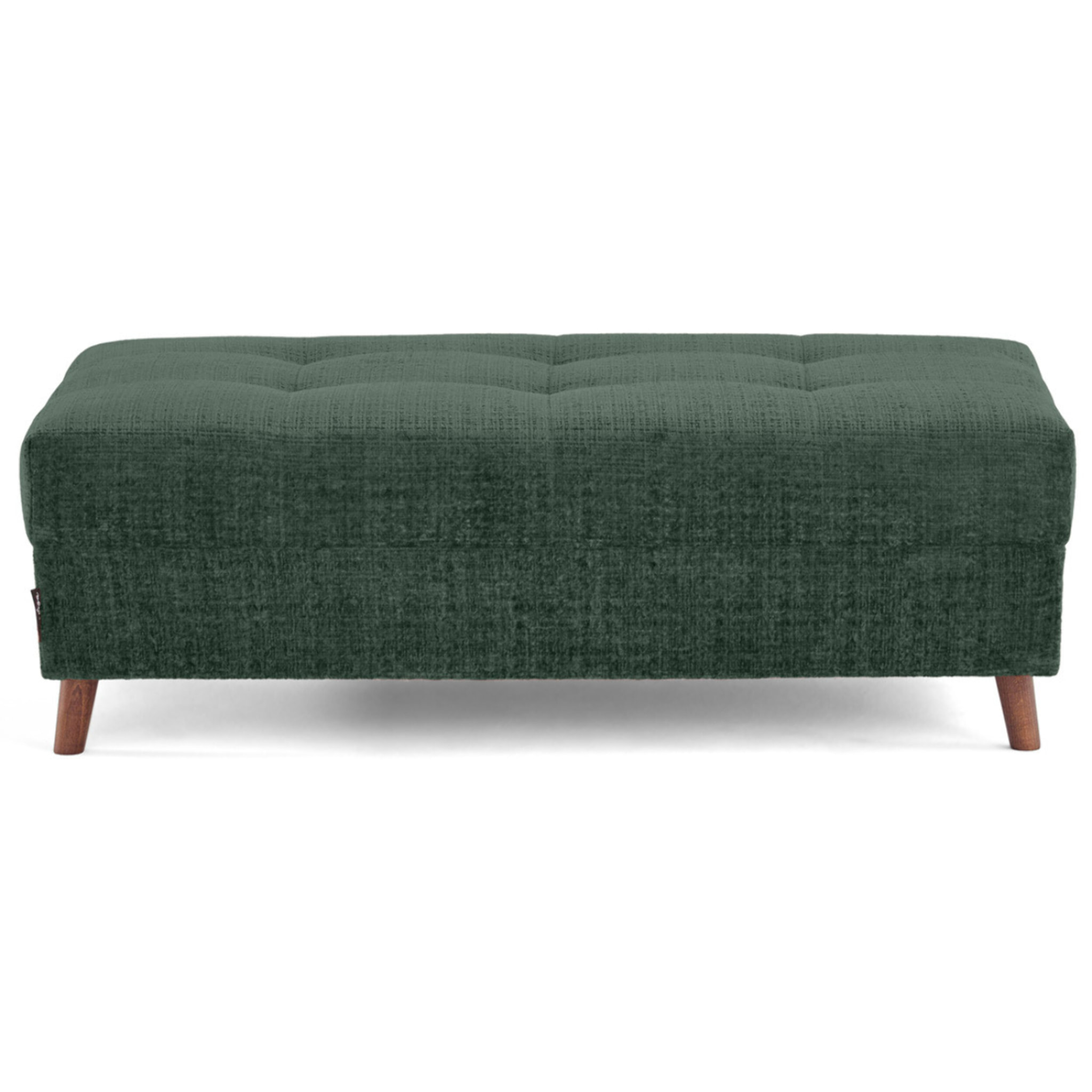 Rune - pouf en velours texturé - Vert