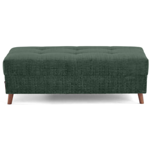 Rune - pouf en velours texturé - Vert