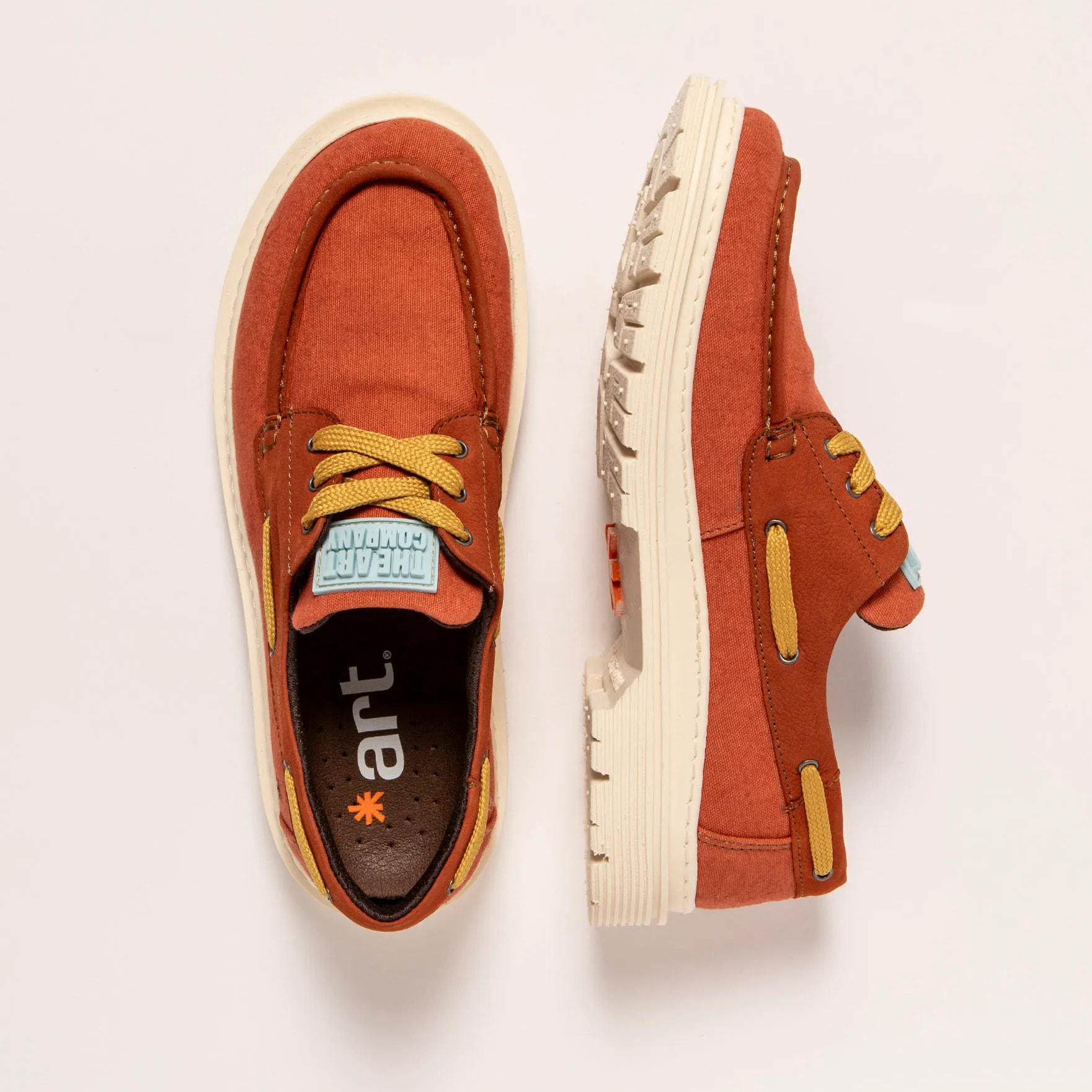 Zapatos 1901 NOBUCK-CANVAS DARK ORANGE/ BIRMINGHAM color Dark orange