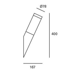 Forlight Koral aplique exterior de superfecici con casquillo E27 de acero inoxidable