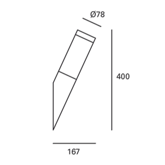 Forlight Koral aplique exterior de superfecici con casquillo E27 de acero inoxidable
