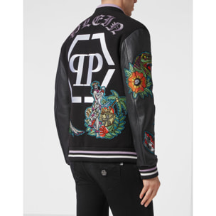 PHILIPP PLEIN Bomber de cuero HAWAII