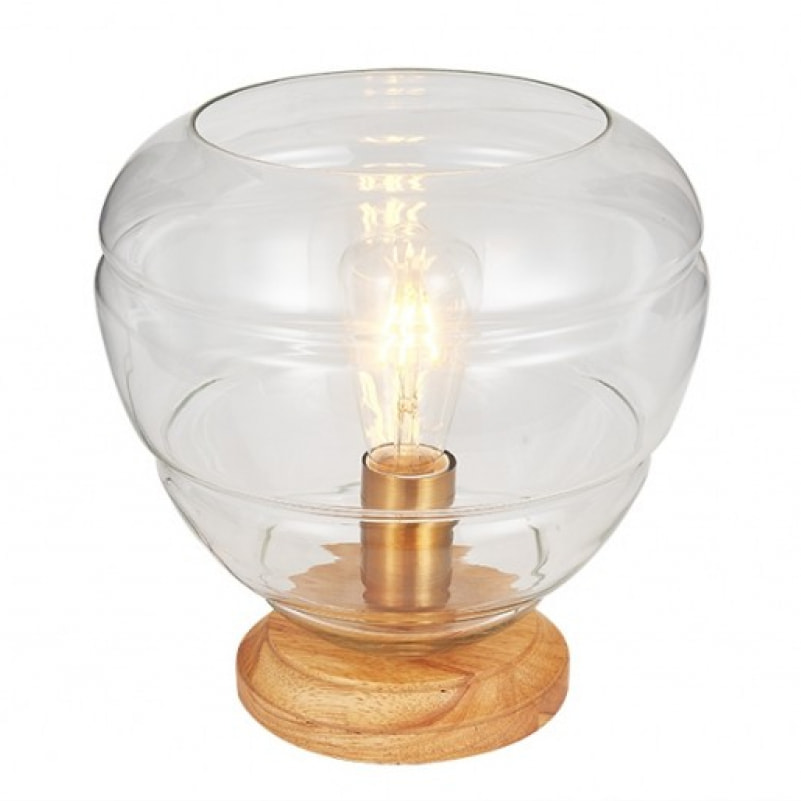 Lampe à poser en verre TRANSPARENT - CHAMPI