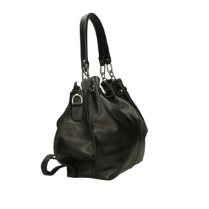 Borsa a spalla da donna In Vera pelle Made in Italy 38x30x12 cm