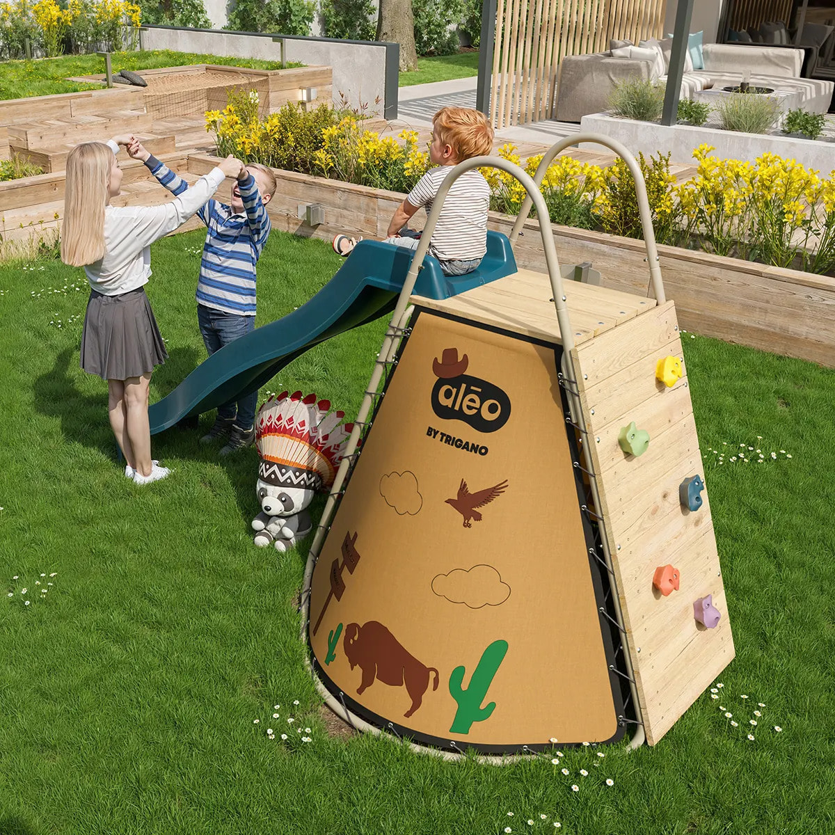 Toboggan Tipi APACHE 2,22 m 3-14 ans