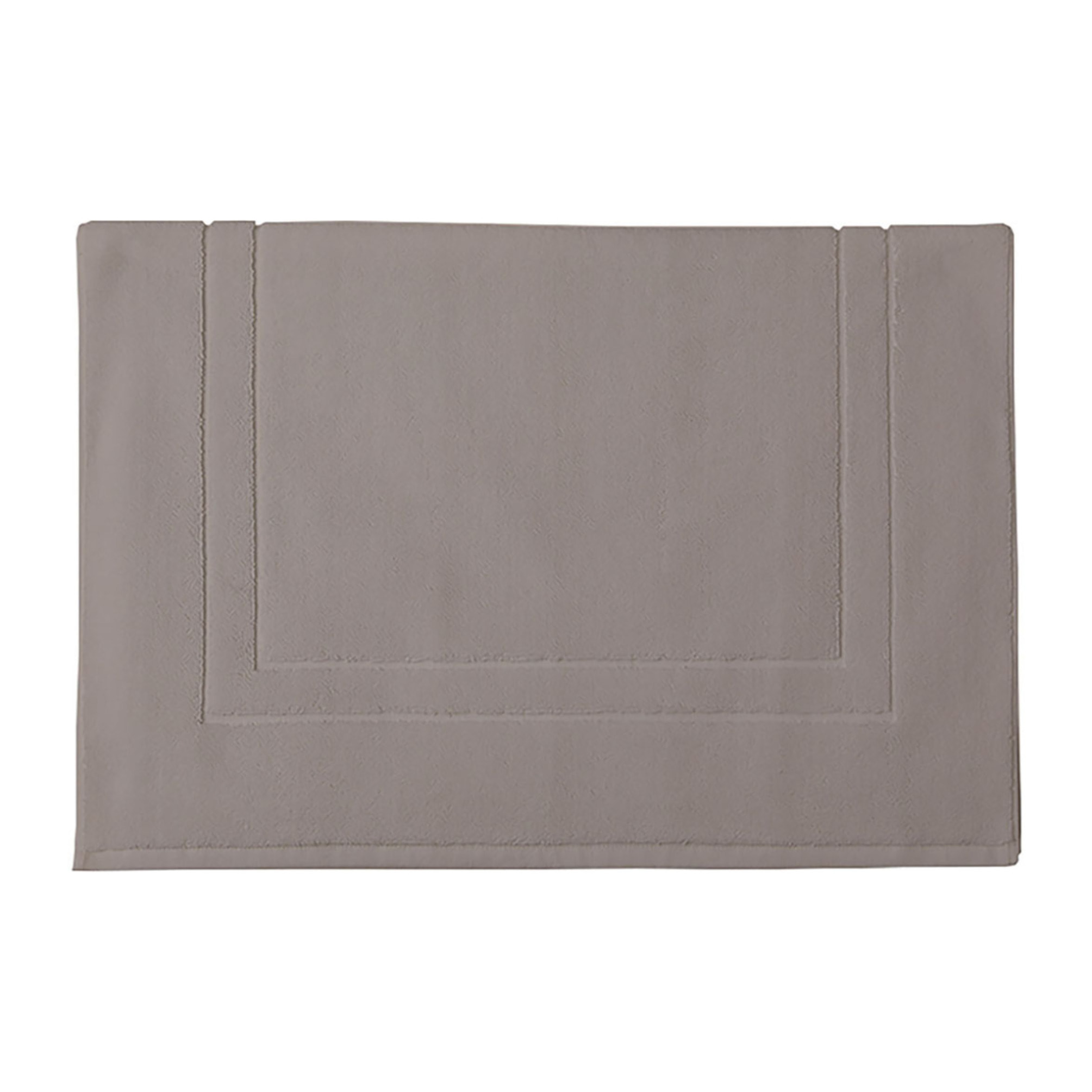 Tapis de bain uni en coton biologique, ESS-CADRE, Taupe