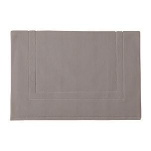 Tapis de bain uni en coton biologique, ESS-CADRE, Taupe