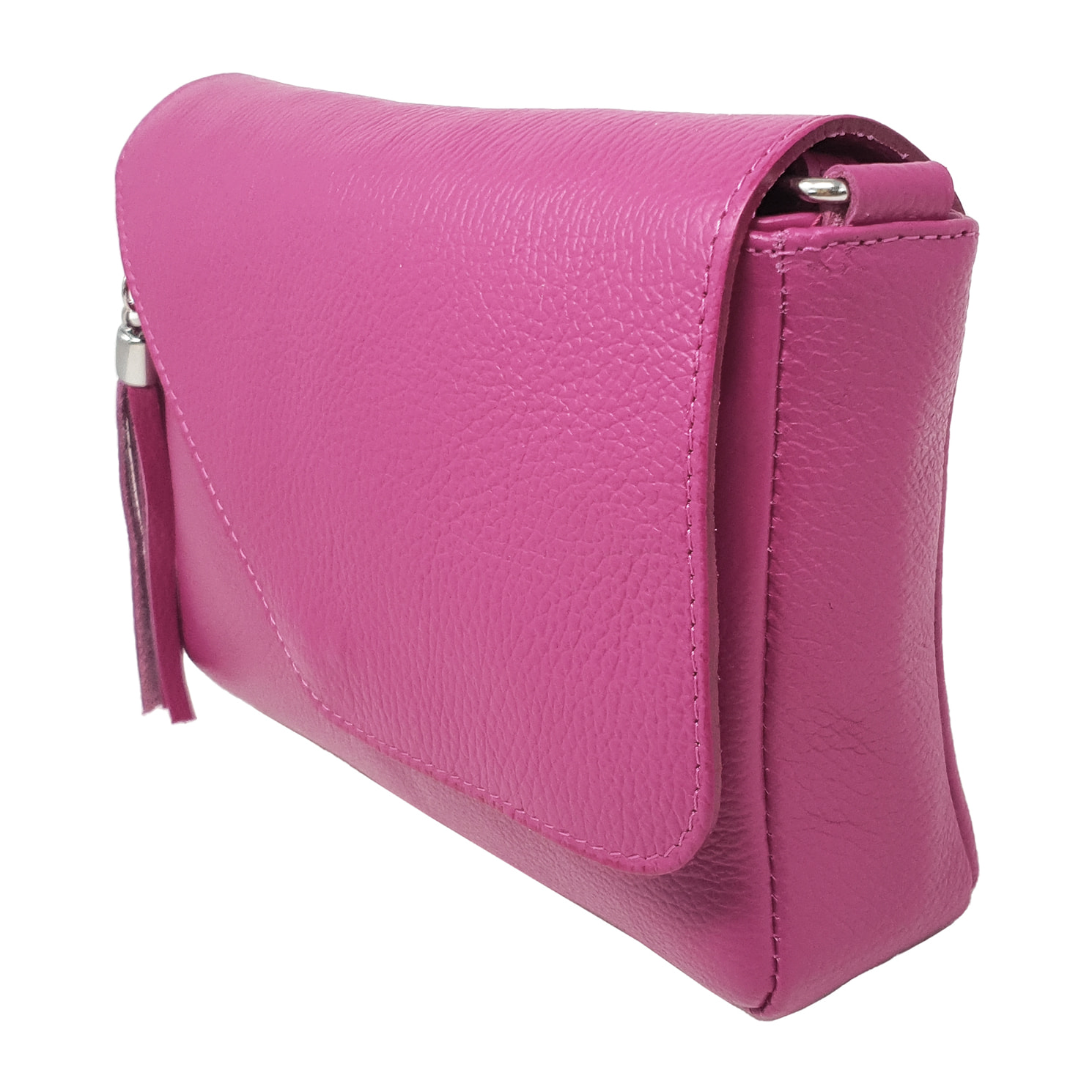 Chicca Borse Tracollina Donna in Pelle Fucsia