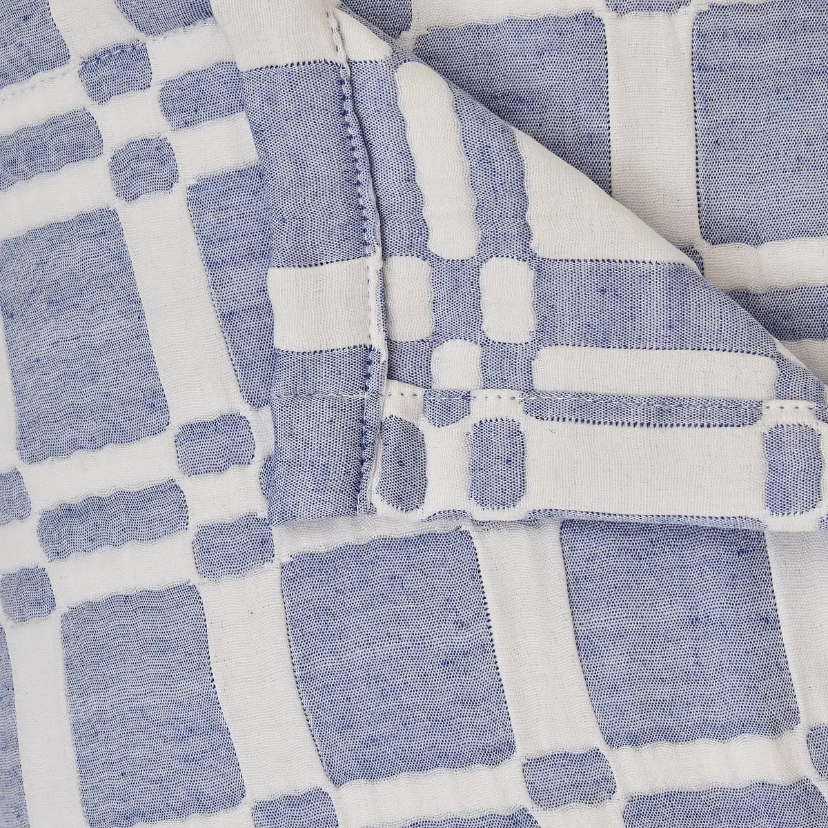 Dessus de lit Nuvia bleu indigo 260x240cm