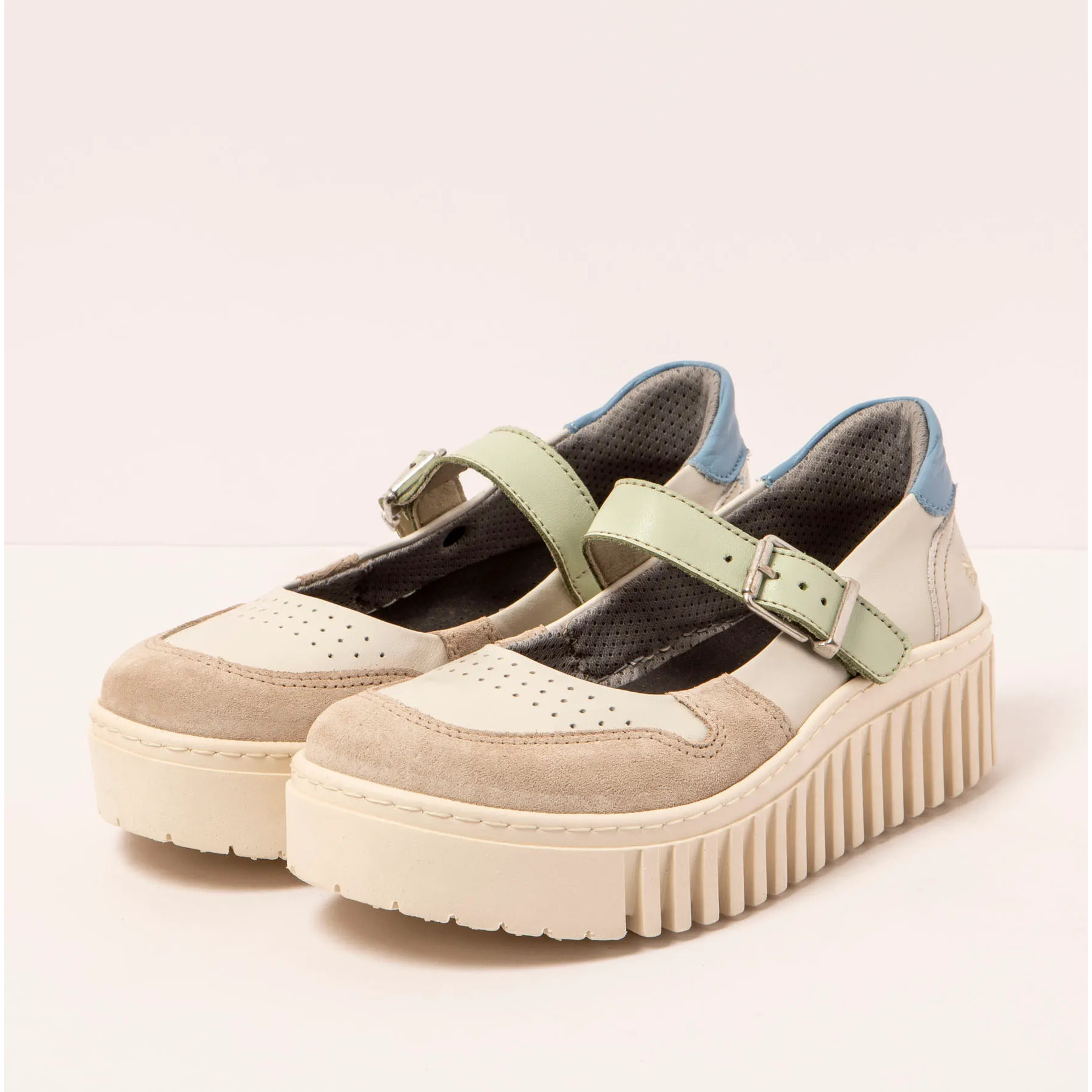 Zapatos 1515 NAPPA CREAM-LIMA/BRIGHTON color Cream-lima
