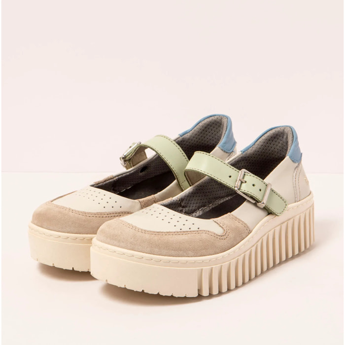 Zapatos 1515 NAPPA CREAM-LIMA/BRIGHTON color Cream-lima