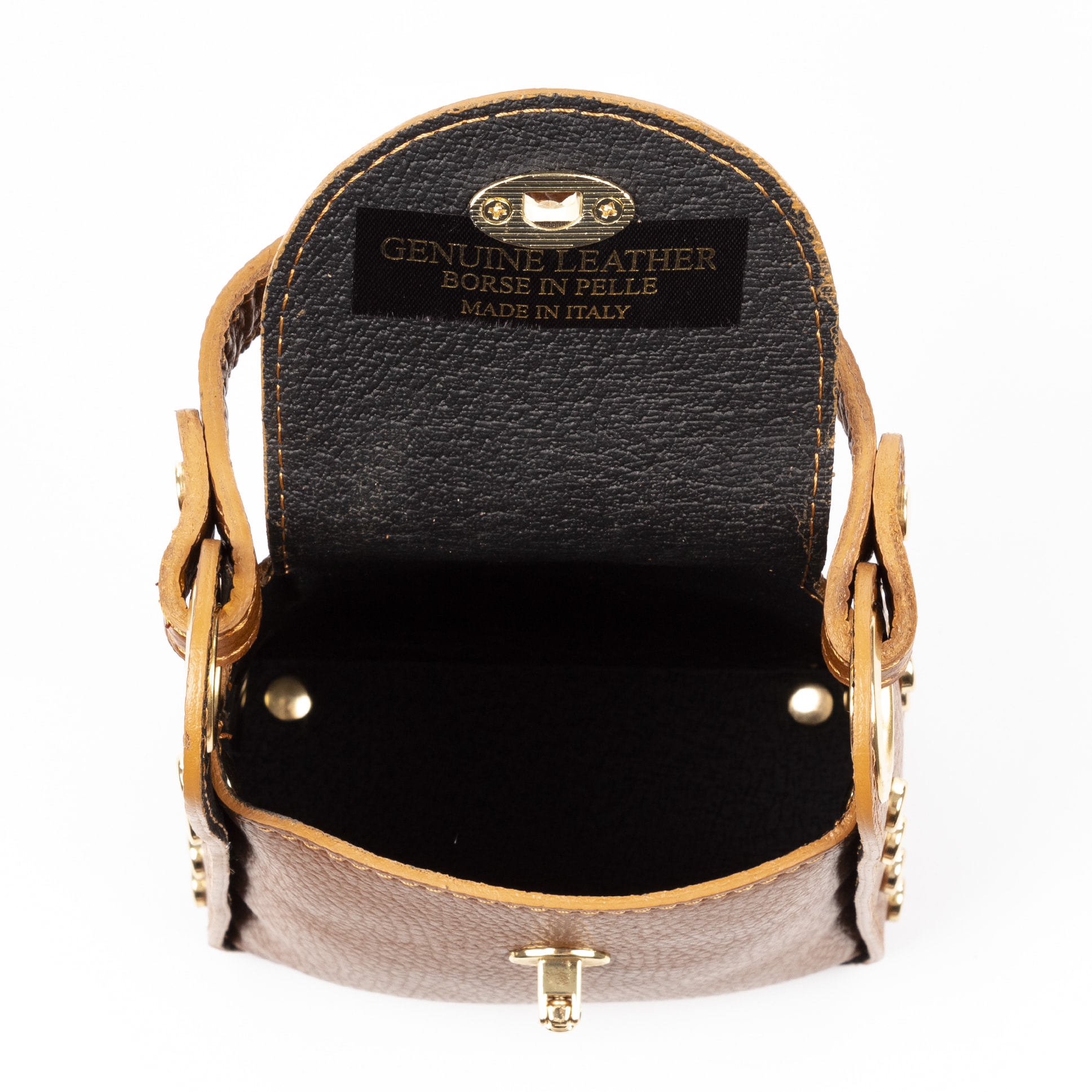 Alviano borsa a mano donna. Pelle autentica Dollaro.