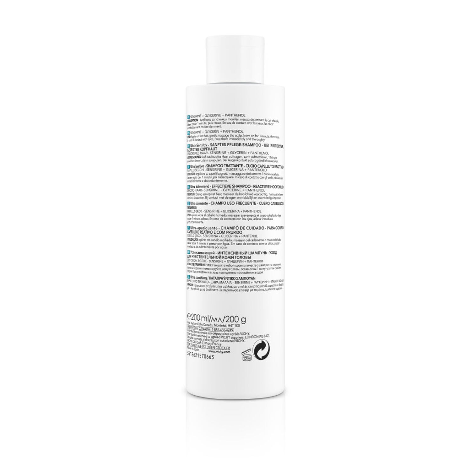 Dercos Technique Shampooing Ultra Apaisant  - Cheveux Secs 200 ml