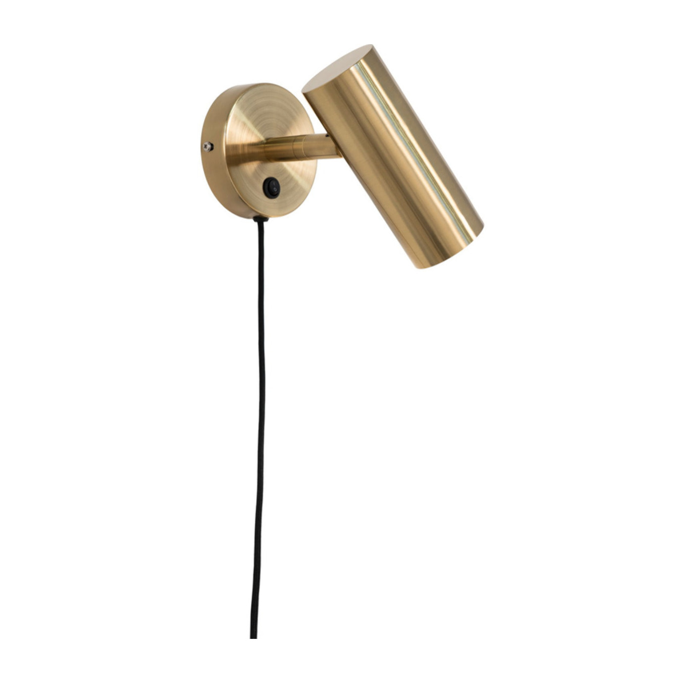 Applique Paris in acciaio ottone orientabile con cavo
