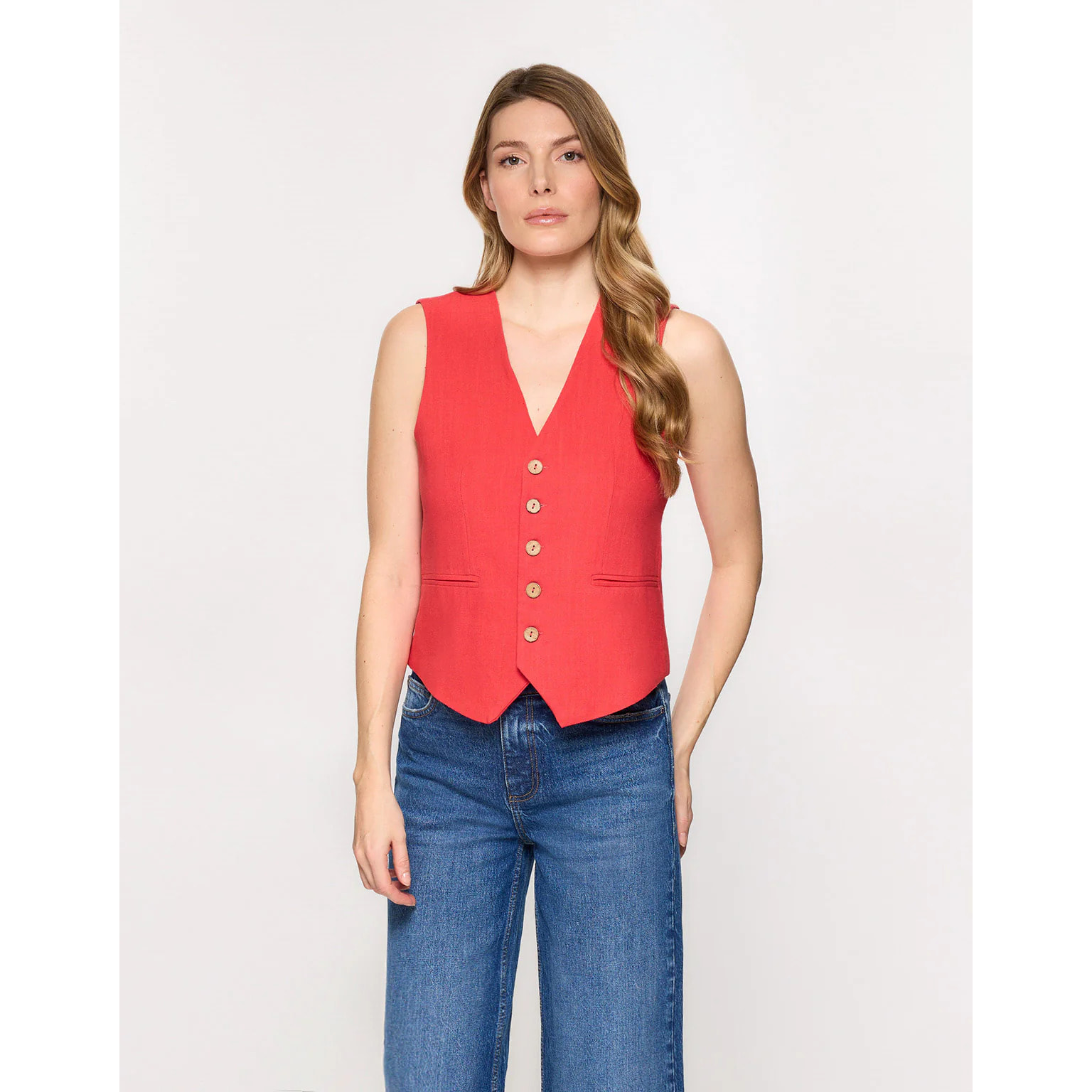 Top Chaleco Coral - Chai II