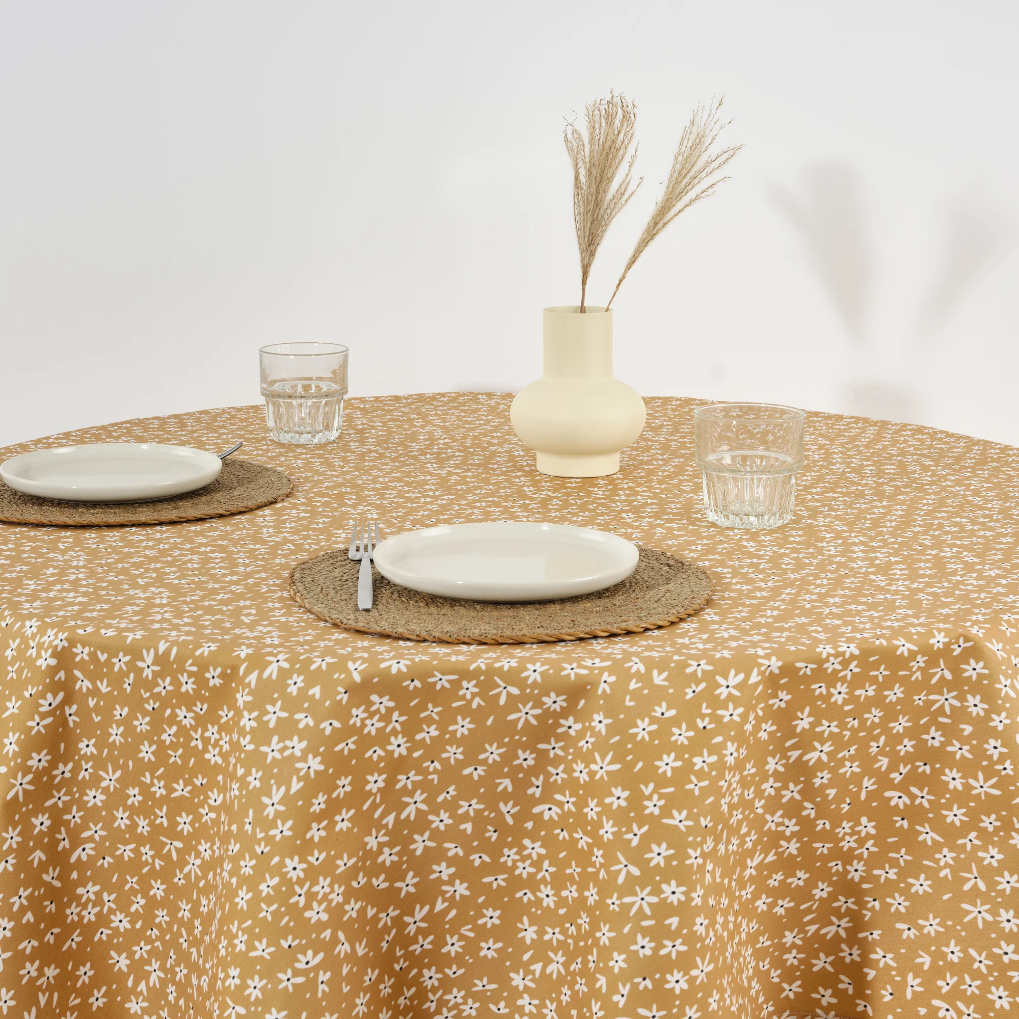 Nappe ronde en résine anti-taches 0120-32