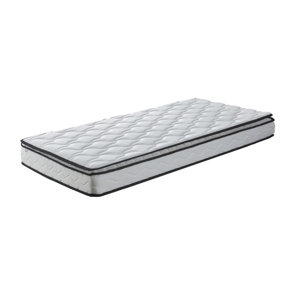 Ensemble sommier cadre métallique & Matelas | Mémoire de forme avec surmatelas intégré | lattes réglables flexibles | Robustesse et confort