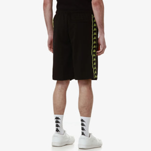 Kappa - Pantaloni Corti Uomo Nero - 222 Banda Myo Warner Bros