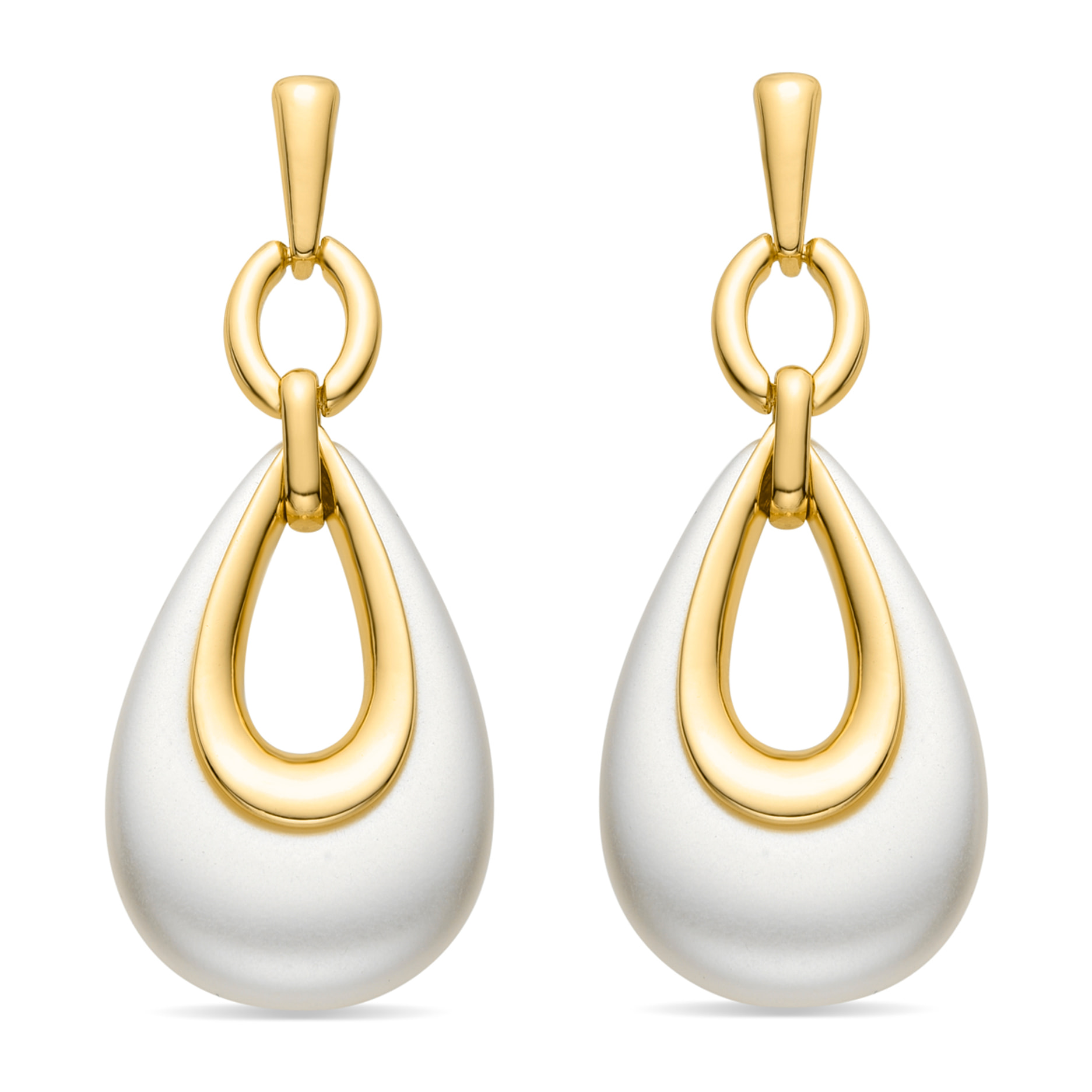 Pendientes Lux by Lux acabadoss en oro amarillo 18k