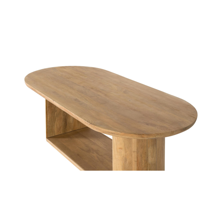 Mesas de Comedor de Madera de Mango 210 Cm Estilo Rústico Moderno