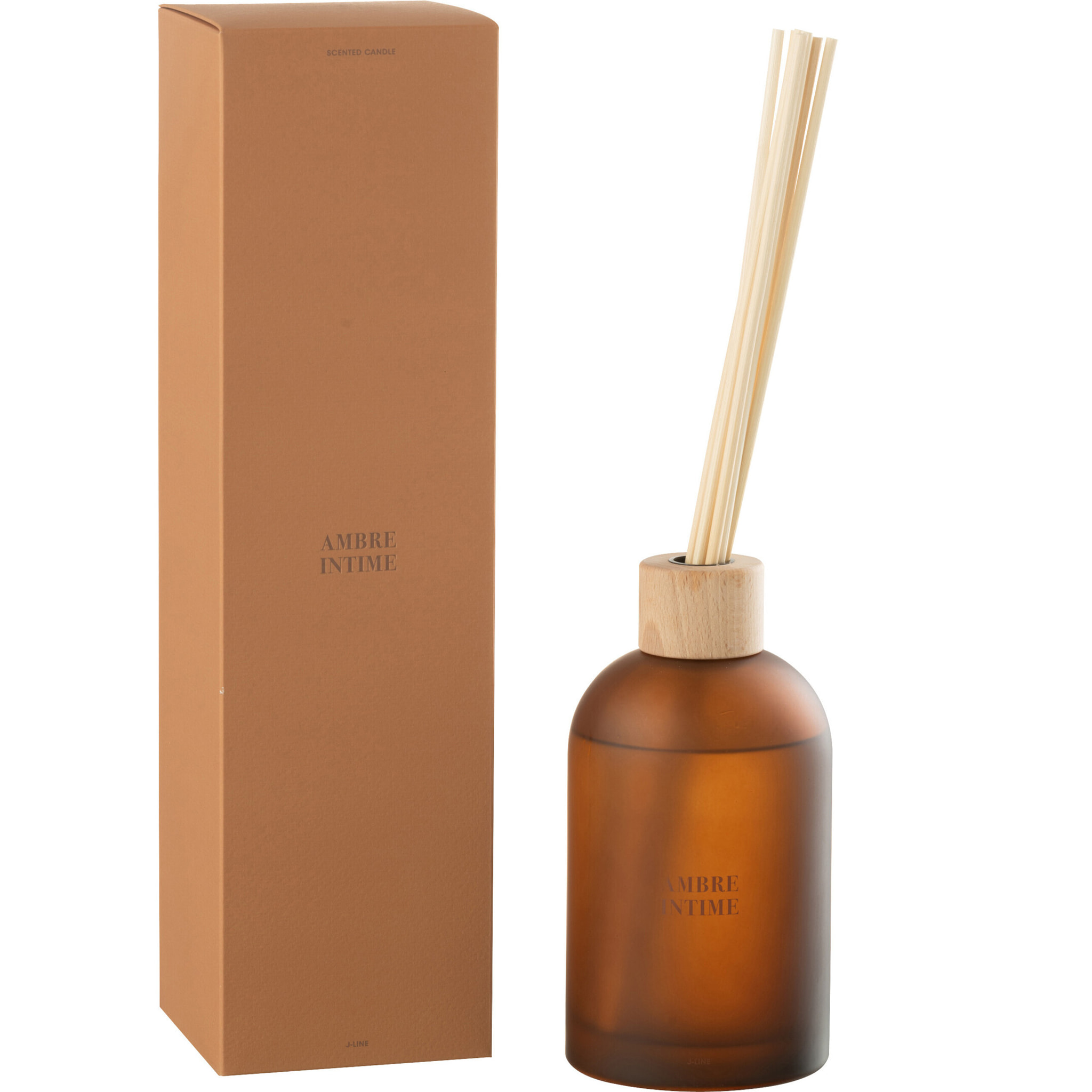 J-Line Bâtonnets parfumés Accords Essentiels - Ambre Intime - ocre - 550 ml