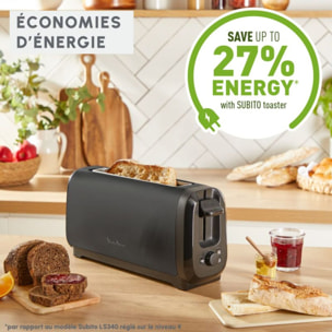 Grille-pain MOULINEX LS5S08E0 Subito Noir - Longue fente