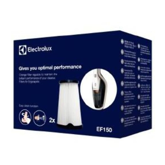 Filtre ELECTROLUX Plissé EF150 x2 Ergorapido EER7 ZB3301 ZB3311