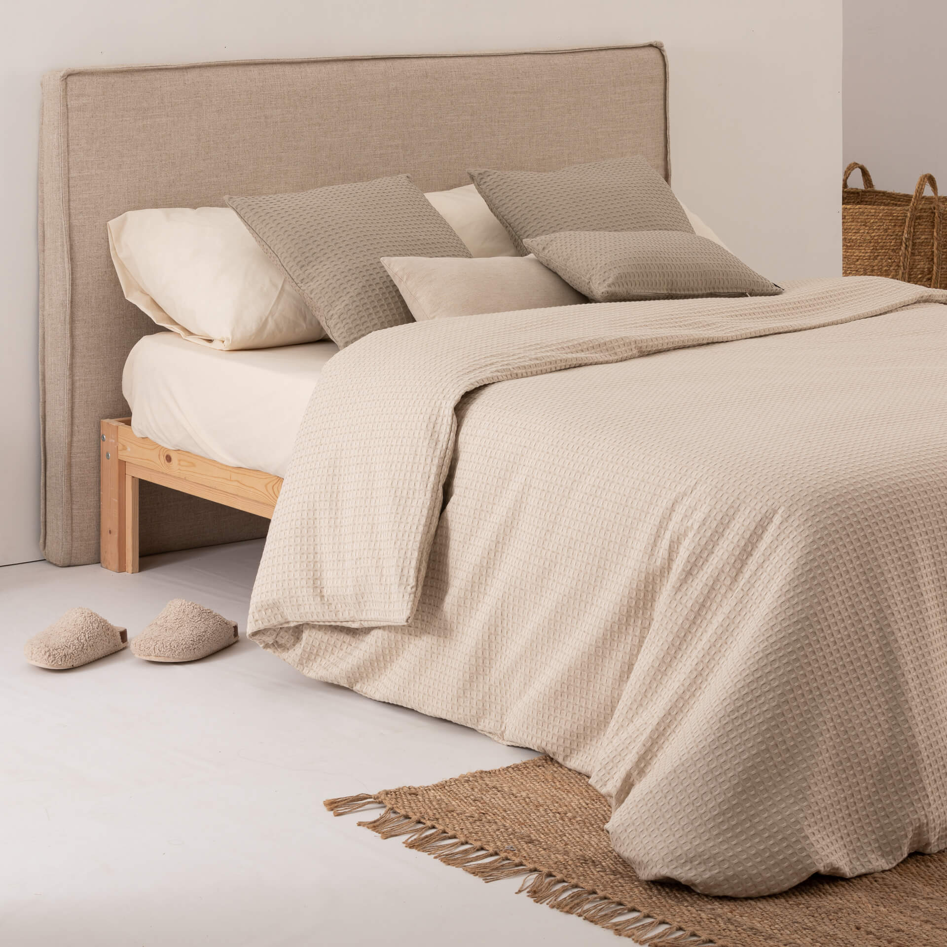 Housse de couette jacquard Sax Lino
