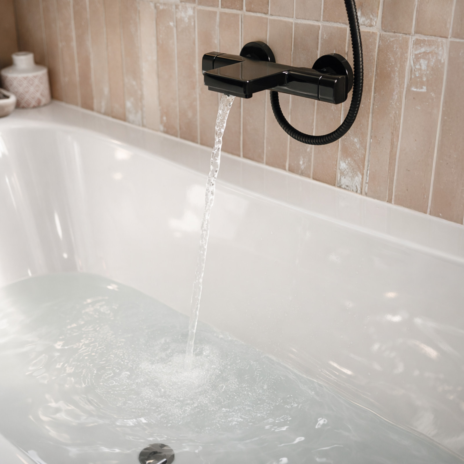 Pack Baignoire 180x80cm et 2 Tabliers recoupables - Blanc Brillant - Marina Round Duo