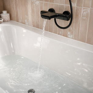 Pack Baignoire 180x80cm et 2 Tabliers recoupables - Blanc Brillant - Marina Round Duo