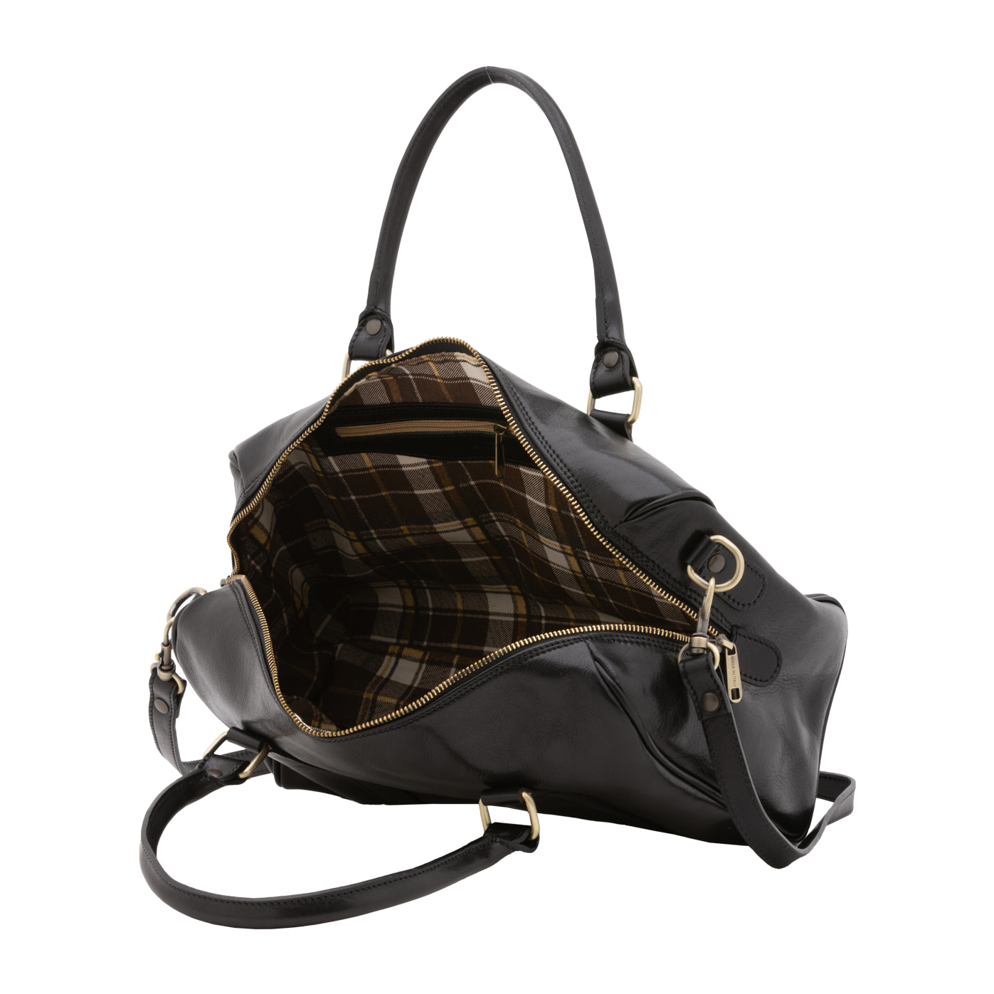 Borsa a bauletto  da donna In Vera pelle Made in Italy 37x22x16 cm