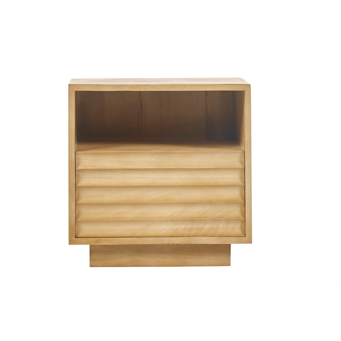 Table de chevet avec tiroir en bois manguier massif L45 MATCHA