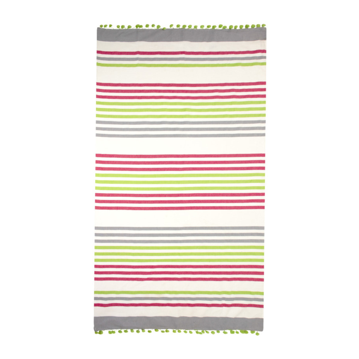 Telo Mare Fouta Modello Kenya Con Pon Pon