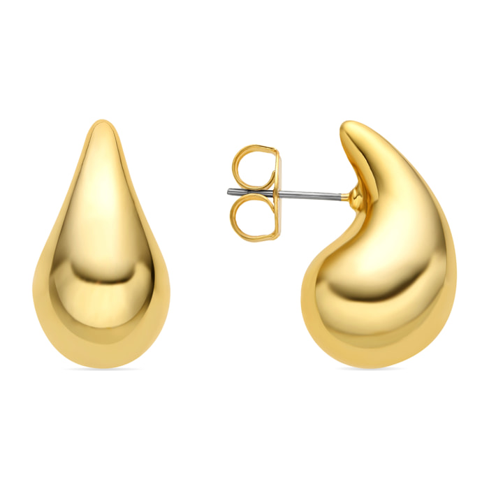 Pendientes acabado oro 18K